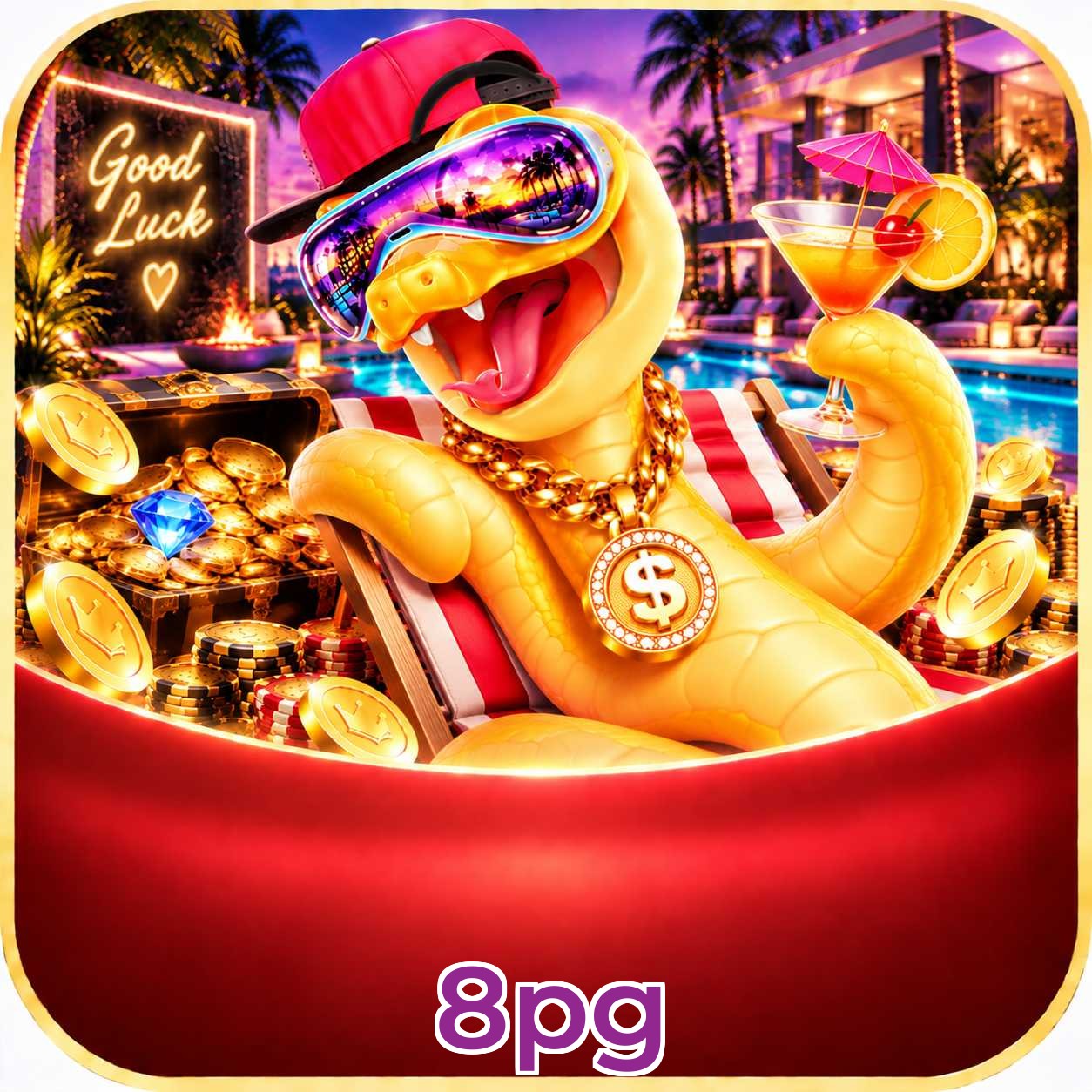 Página oficial da 8pg no Facebook com promoções e suporte